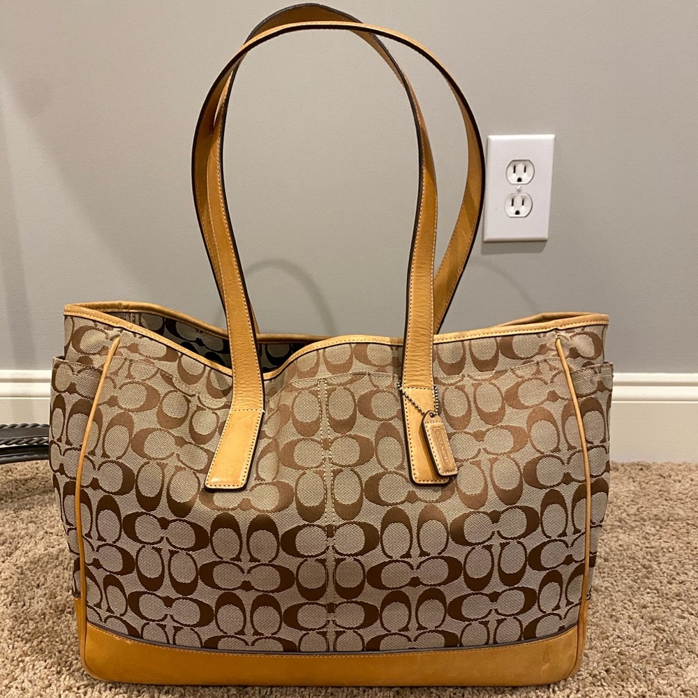Coach Monogram Shoulder Bag Carryall